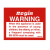 REGIN P25 WARNING FIREGUARD STICKER[8]