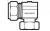 BALLOFIX 15MM X 1/2" CP SWIVEL BENT TAP CONNECTOR 3160ZA