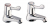 DEVA DLT102 3/4" 3"LEVER BATH TAPS CHROME