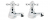 DEVA TUD01 TUDOR BASIN TAPS CAPSTAN HEAD CHROME