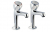 DEVA DCM103 PROFILE SINK TAPS WITH HANDWHEELS CHROME BS5412