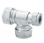 PRESTEX 50BCP CHROME 22MM X 15MM END REDUCED TEE 7C5008