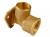 YP15 22MMX3/4" BACKPLATE ELBOW YORKSHIRE 3 HOLE FIXING 08367