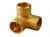 YP36 22MM CORNER TEE ALL ENDS COPPER YORKSHIRE 08626