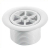 MCALPINE STW70WH WHITE FLANGE & GRID 70MM DIA/STW3-4-1-10