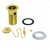 DEVA DW300/501 1.1/4" SLOTTED GOLD PLATED BASIN WASTE+CHAIN