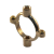 DOUBLE PIPE RING HS2 28mm X 10MM BRASS