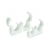 TALON PIPE CLIPS 15MM DOUBLE HINGED WHITE TD15