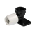 HEP2O HX6/22 22MM X 3/4" BACK PLATE ELBOW BLACK
