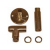 RESTRICTOR ELBOW 1/4"X 8MM X4" KIT POLISHED BRASS GAS FIRE