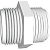 WASHING MACHINE HOSE ADAPTOR 3/4" X 5/8" X 1/2" 227020