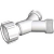 WASHING MACHINE HOSE "Y" PIECE 3/4"MALE X 3/4"M X 3/4"FEMALE