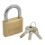 GUARD BRASS PADLOCK 1"/25MM HARDENED SHACKLE NO.77