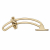 HERITAGE QUADRANT STAY 8" POLISHED BRASS V1118