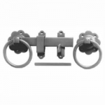 LATCH RING GATE HANDLE 7" BLACK (PLAIN) 1136