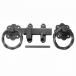 LATCH RING GATE HANDLE 6" BLACK (TWISTED) 1137