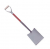 BULLDOG SOLID SOCKET SHOVEL 000 RED FIBRE/GLASS MYD HANDLE