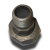 CONE SEAT UNION 1/2" BLACK M/F IRON/IRON MALLEABLE 257/341