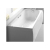 CARRON 1700MM SWALLOW 8MM TG BATH WHITE 23-8461/23-8001