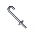 HOOK BOLT C/W NUT BZP M8 X 240MM
