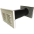STADIUM BM416A 5" CORE DRILL VENT WHITE ALUMINIUM GRILLES