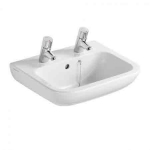 ARMITAGE PORTMAN 500MM X 420MM 2 TAPHOLE WHITE BASIN S222001