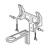 ARMITAGE PORTMAN CHAIR BRACKET ASSEMBLY ONLY S915067