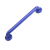 GRAB RAIL ABS PLASTIC 18" BLUE ROTHLEY G481RU