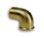BRASS ELBOW M/F 2" BSP TAPER MALE PARALLEL FEMALE