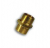BRASS RED HEXAGON NIPPLE 1/2" X 1/8"