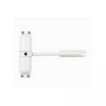 GIBRALTER WHITE SURFACE MOUNT DOOR CLOSER C11E ADJUSTABLE