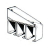 HENDERSON 7/301S TRIPLE FACE FIX TRACK BRACKET