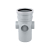 OSMASOIL 6S589 GREY 6" S/S BOSSED PIPE PLAIN