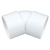OSMA 4M163 WHITE PVC-C WELD 32MM 45 DEGREE BEND
