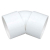 OSMA PVC-C 5M163 WHITE 40MM 45 DEGREE BEND