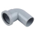 OSMA 4W260 GREY 32MM SPIGOT BEND 90 DEGREE PUSH-FIT BS5254