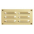 CARLISLE LOUVRE VENT HL5 9.1/2" X 6.1/2" POLISHED BRASS
