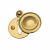 HERITAGE ROUND COVERED ESCUTHEON POLISHED BRASS V1020