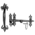KIRKPATRICK THUMB LATCH 9" BLACK ANTIQUE 3618
