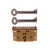 BOX LOCK 4 LEVER BRASS 2" AS6502/48