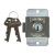 DEADBOLT LOCKER LOCK 2201 6MM NOZZLE.7 LEVER C/W 2 KEYS