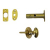 DOOR BOLT 60MM C/W BRASS THUMBTURN J16622