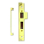 UNION 2989 REBATE SET 1/2 (2201 ONLY) POLISHED BRASS