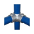 INTERCLAMP 116D48 OPEN CORNER TEE FOR 1.1/2"NB