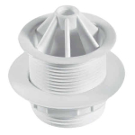 MCALPINE WU11 1.1/2" DOMED PLASTIC URINAL WASTE UNSLOTTED