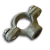 SINGLE PIPE RING 2" X 10MM BLACK MALLEABLE 529M/222RM