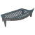GRATE FOR OPEN FIRE 14" CAST IRON WITH 4 LEGS D303 318653