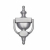 HERITAGE URN DOOR KNOCKER 7.1/4" SATIN CHROME V910