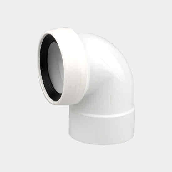 Osma Toilet Pan Connectors OSMASOIL 4S772 WHITE SW/S WC CONNECTOR 90 DEGREE R J Pryce