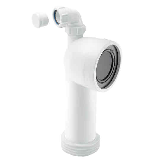 McAlpine Toilet Pan Connectors MCALPINE WCCON8V BENT PAN CONNECTOR